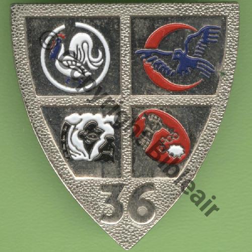 A1218 36e EDA AVORD  PARIS INSIGNES Tambour Quadrille fin Src.Y.GENTY 28Eur10.07 